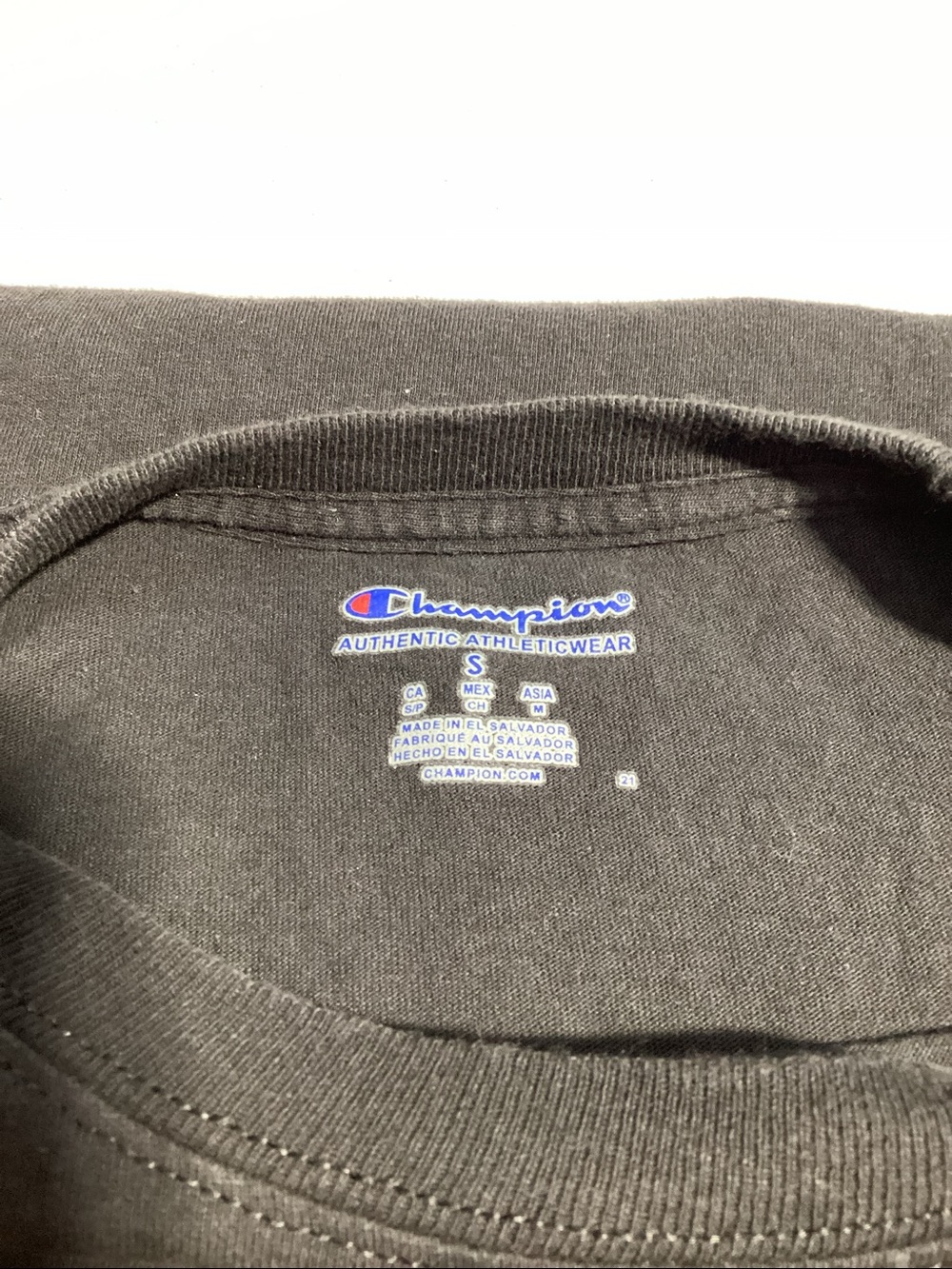Champion Black Short-Sleeve Tee with Gold 'APP STATE' Arch - Picture 2 of 3